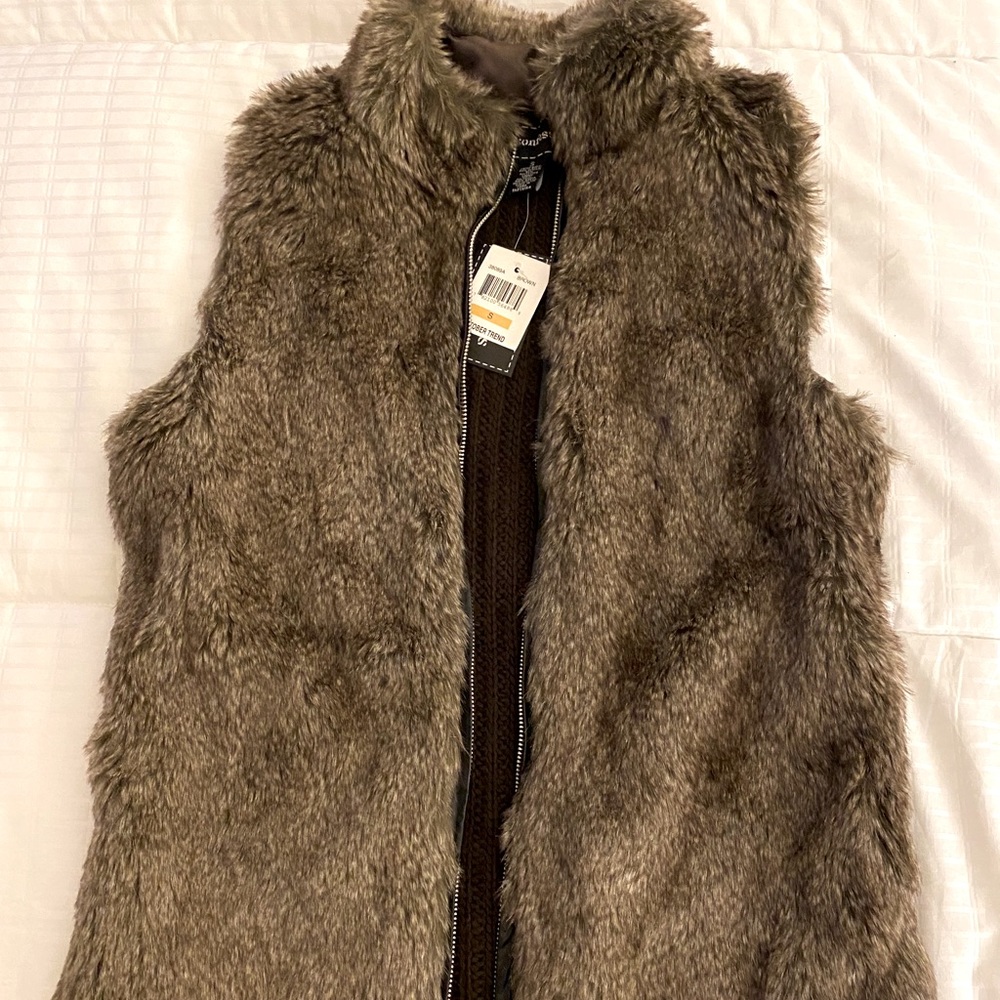 Faux fur vest